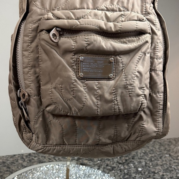 Marc Jacobs Taupe Quilted Nylon Backpack EUC main image 9